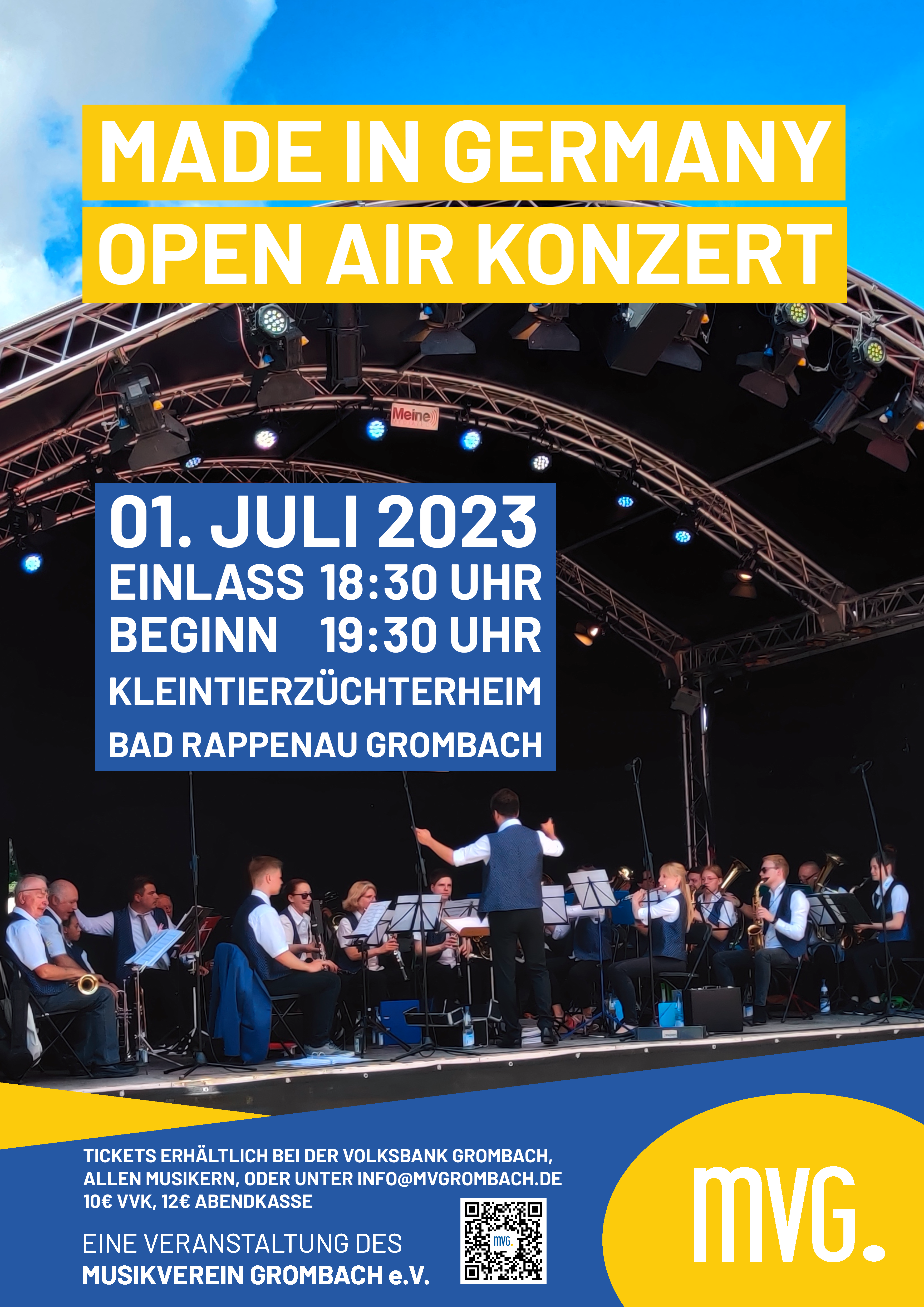 Plakat Konzert Made in Germany